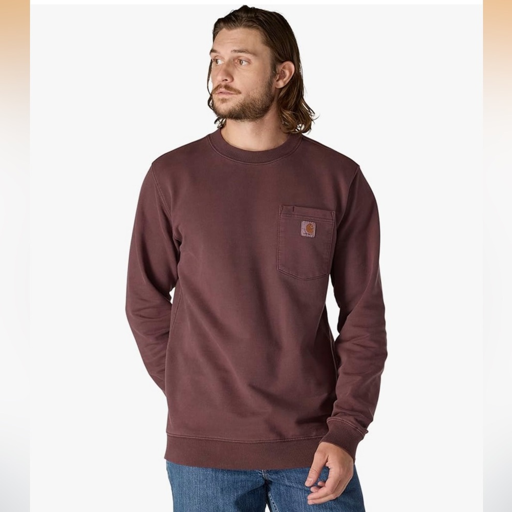 Carhartt Men's Durham Garment Dyed Crewneck Sweatshirt TS6853-M NWT‎ Size L